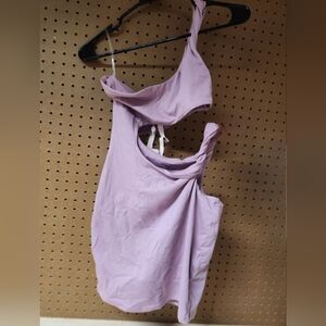 Oh Polly one shoulder hip cut out dress